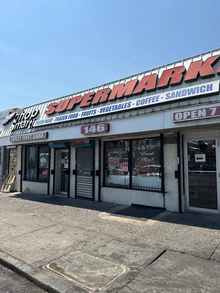 Shop Smart Supermarket storefront at 146 Bloomfield Ave, Newark NJ